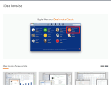 Tablet Screenshot of ideainvoice.com